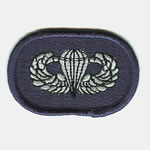 19th SF Group Oval with Basic Airborne Wings - Item Number: P-10300