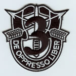 Special Forces Crest Patch with 3rd Group Number - Item Number: P-01500