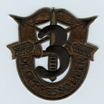 Special Forces Crest Patch with 3rd Group Number (Subdued) - Item Number: P-01600S