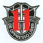 Special Forces Crest Patch with 11th Group Number - Item Number: P-03500