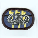 12th SF Group Oval with Basic Airborne Wings - Item Number: P-09800