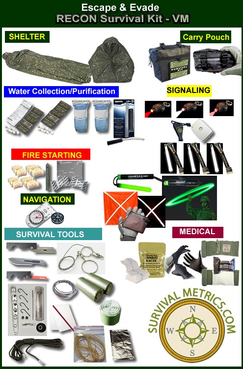 Escape & Evade Recon Military Survival Kit (VM)